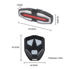 LY-5510 Bicycle Remote Control Warning Tail Light Left & Right Turning Signal Light For Night Riding