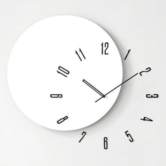 wozoom Living Room Modern Minimalist Wood Silent Decorative Clock