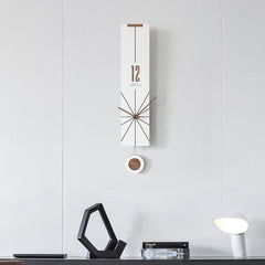 wozoom Living Room Modern Wall Clock Minimalist Silent Decorative Clock, Cross Line Small White, Cross Line Small Black, Radial Line Small White, Radial Line Small Black, Cross Line Large White, Cross Line Large Black, Radial Line Large White          ...