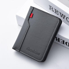 Dibaoleiou K3315 Portable Vertical Men Billfold 2-Fold Large Capacity Wallet & Card Holder