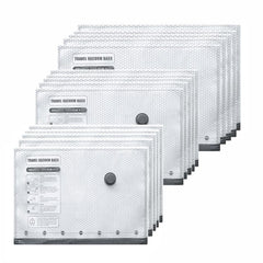 Vacuum Compression Bags For Household Clothes Storage, Without Pump, 6pcs /Set 2S+2M+2L, 9pcs /Set 3S+3M+3L, 12pcs /Set 4S+4M+4L, 15pcs /Set 5S+5M+5L