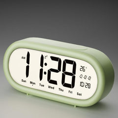 Battery Operated Digital Alarm Clock Loud Bedside Clock with 3 Alarm Settings, Temperature Date and Backlight Snooze