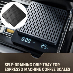 Self-Draining Espresso Scale Drip Tray 3D-Printed PLA Sloped Coffee Scale Protector