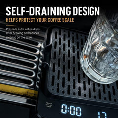Self-Draining Espresso Scale Drip Tray 3D-Printed PLA Sloped Coffee Scale Protector