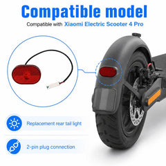 For Xiaomi Electric Scooter 4 Pro Rear Tail Light Length 38.5cm