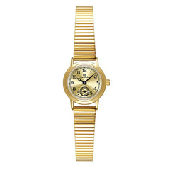 BS Bee Sister FA1870 Womens Vintage Small Round Watch With Bamboo Style Expansion Band & Small Seconds Dial