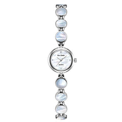 BS Bee Sister FA1873 Women Round Bracelet Watch Vintage Mother of Pearl Style Analog Quartz Dress Wristwatch