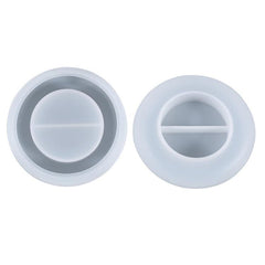 DIY Round Candle Holder Silicone Mold Resin Casting Mold For Tealight Holders, Candle Holder