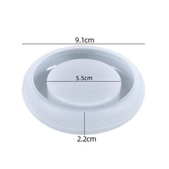 DIY Round Candle Holder Silicone Mold Resin Casting Mold For Tealight Holders, Candle Holder