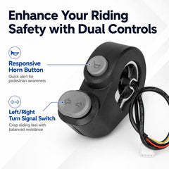For Segway Ninebot MAX G2 Horn & Turn Signal Switch Assembly Electric Scooter Handlebar Control Button, Horn & Turn Signal Switch