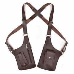 WEIXIER PU Leather Underarm Crossbody Bag Workwear Adjustable Backpack/Chest Bag