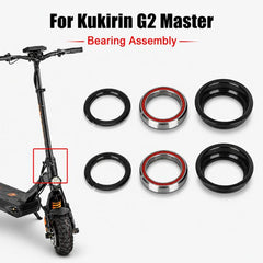 6-Piece Electric Scooter Headset Steering Bearing Kit For KuKirin G2 Pro/G2 Master/G3 Pro/T3, Headset Steering Bearing Kit