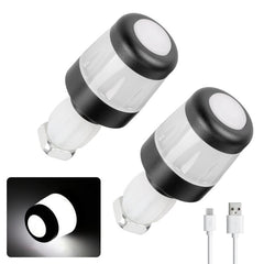 ULIP USB Rechargeable Bike Handlebar End Lights LED Safety Warning Signal Lamps for 22mm Bar Grips
