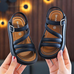 Open-Toe Elegant Sandals For Girls Cute Summer Sandals For Students, 21 Inner Length 13.5cm, 22 Inner Length 14cm, 23 Inner Length 14.5cm, 24 Inner Length 15cm, 25 Inner Length 15.5cm