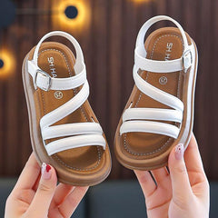 Open-Toe Elegant Sandals For Girls Cute Summer Sandals For Students, 26 Inner Length 16cm, 27 Inner Length 16.5cm, 28 Inner Length 17cm, 29 Inner Length 17.5cm, 30 Inner Length 18cm