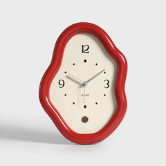 wozoom Modern Irregular Desk Clock Silent Table Clocks For Living Room Decor