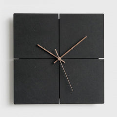 wozoom Silent Modern Wood Pointer Decorative Wall Clock, Black A, Black B, Black C, Black D