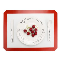 Platinum Glass Fiber Silicone Pastry Cake Cookie Baking Mat Pad Sheet Kneading Mat, 40x30cm, 29x26cm