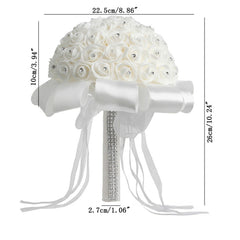 Bride Holding Bouquet Creative Simulation Holding Bouquet Wedding Supplies