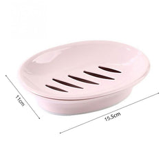 Double Lattice Home Bathroom Soap Dish Box Case Holder Container