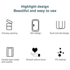 Bathroom Toilet Toilet Brush Integrated Pressing Open Lid Square Trash Can Set with Brush