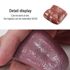 Halloween Funny Magic Tricks False Simulation Tongue Decompression Toy, Simulation Tongue