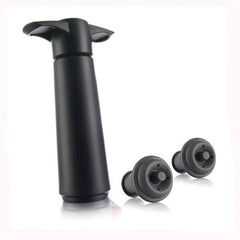 Red Wine Vacuum Pump Freshener Silicone Wine Stopper Set, Black Pump 2 Stoppers (OPP Bag), Black Pump 2 Stoppers (Box), 2 Stoppers Three Holes (OPP Bag), Black Pump Three-piece Box