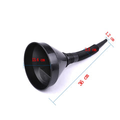 Universal Car Truck Motorcycle Filled Plastic Vehicle Funnels with Soft Spout Pipe Pour Oil Tool, Plastic Vehicle Funnels