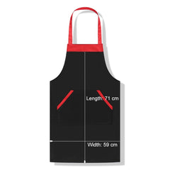 Solid Color Polyester Home Apron Antifouling Simple Adult Apron