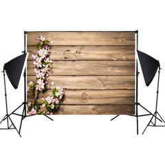 1.25m x 0.8m Imitation Wood Grain Board Gourmet 3D Photo Photography Background Cloth