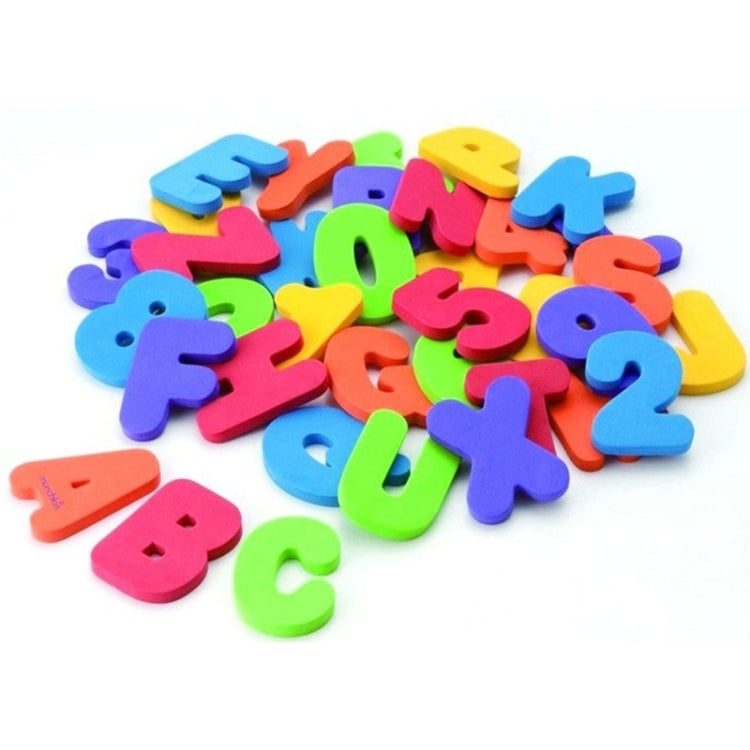 36pcs/Set Alphanumeric Letter Puzzle Baby Bath Toys Soft EVA Kids Baby Water Toys for Bathroom Early Educational Suction Up Toy, Baby Water Toys