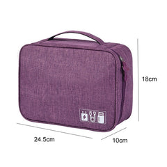 Digital Cable Bag Men Portable Travel Gadgets Pouch Power Cord Charger Headset Organizer