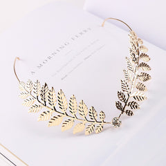 Women Fashion Headbands Crystal Alloy Hairbands Back Holder