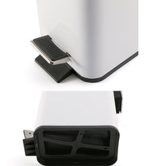 Household Stainless Steel Foot Pedal Small Rectangular Trash Can
