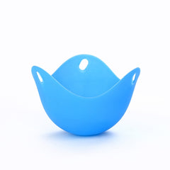 Silicone Egg Cooker Egg Bracket Kitchen Tools Pancake Cookware Bakeware Steam Eggs Plate Tray, Green, Red, Blue, Yellow, 4 pieces of steamed egg