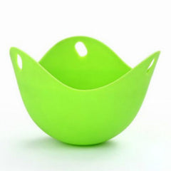 Silicone Egg Cooker Egg Bracket Kitchen Tools Pancake Cookware Bakeware Steam Eggs Plate Tray, Green, Red, Blue, Yellow, 4 pieces of steamed egg