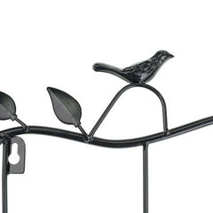 Wrought Iron Birds Pattern Decorated Simple Clothes Hooks