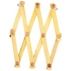 Solid Wooden Retractable Wall Hanging Folding Coat Rack Drying Rack, Coat Rack Drying Rack