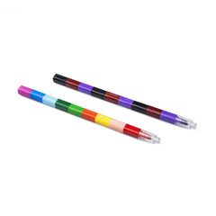 6pcs Creative Building Blocks Crayons Children 12 Colors Drawing Educational Toys, 6pcs 12 Colors Drawing Toys