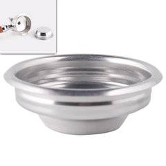 Semi-automatic Coffee Machine Stainless Steel Powder Bowl Brewing Head Filter Bottomless Handle Filter, Single Cup 58mm Universal, Double Cup 58mm Universal