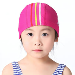 1101 Middle Age Children Deepen Summer Sun Protection Swimming Caps, 1101 (Purple), 1101 (Rose Red), 1101 (Yellow), 1101 (Pink)