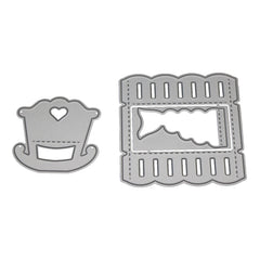 DIY Baby Cradle Carbon Steel Knife Model Children's Puzzle Paper Art Embossing, Baby Cradle  Shape