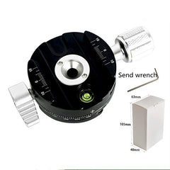 BENXIN QJ07 Panoramic Clip Holder 360 Degree Rotating Pan/tilt Tripod SLR Camera Quick Mounting Plate Panoramic Clip Holder
