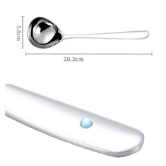 Stainless Steel Sauce Spoon Creative Big Head Long Handle Spoon, Original Steel, Gold, Rose Gold, Blue, Colorful, Black
