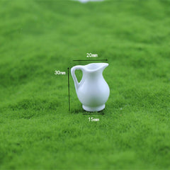 3 PCS Doll House Mini Accessories Ceramic Vase, Ceramic Vase