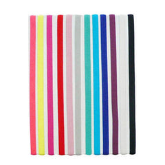 2 PCS Elastic Rope Candy Color Sports Yoga Hair Band Headband Sweat Band, Elastic Rope Hair Band (Black)