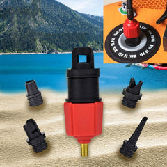 Surfing Paddle Board Rubber Boat Inflatable Bed Air Valve Adapter Car Air Pump Adapter, Air Pump Adapter(Red), Air Pump Adapter(Blue)