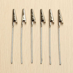40 PCS Metal Wire Rope Alligator Clips, 8cm, 10cm, 12cm