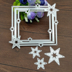 Pentagram Border Cutting Knife Die Scrapbook DIY Material, Pentagram Border Shape
