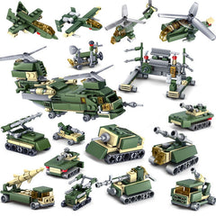 KAZI 16 in 1 Sets Land Team Building Block Educational Toys, Age Range: 6 Years Old Above, 84053